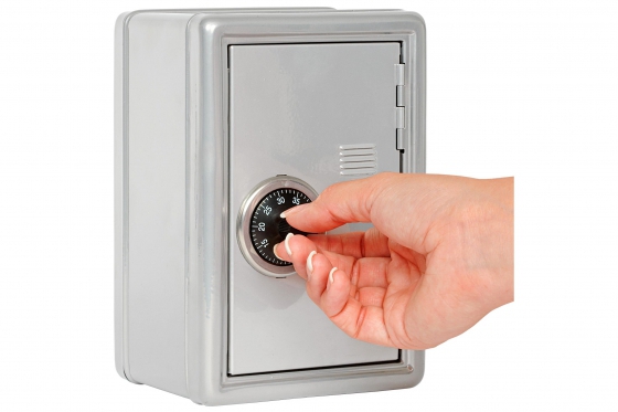 Spardose - Mini-Tresor, silber 1 