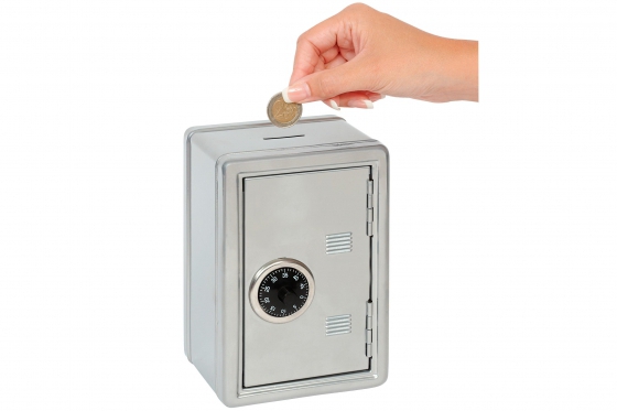 Spardose - Mini-Tresor, silber 3 