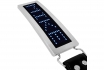 Boucle de ceinture LED - Écriture en chrome bleu 2