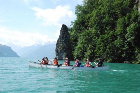Geführte Kanutour - auf dem Vierwaldstättersee   Geführte Kanutour - auf dem Vierwaldstättersee