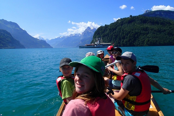 Geführte Kanutour - auf dem Vierwaldstättersee 1  Geführte Kanutour - auf dem Vierwaldstättersee 1