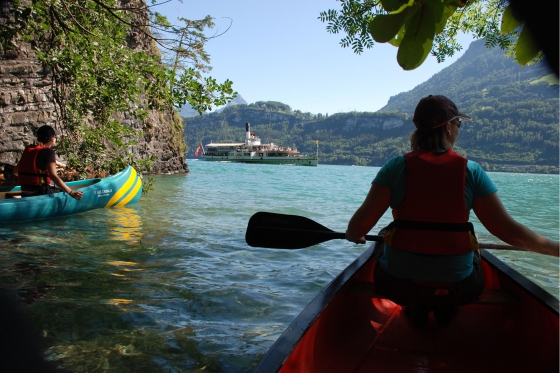 Geführte Kanutour - auf dem Vierwaldstättersee 2  Geführte Kanutour - auf dem Vierwaldstättersee 2