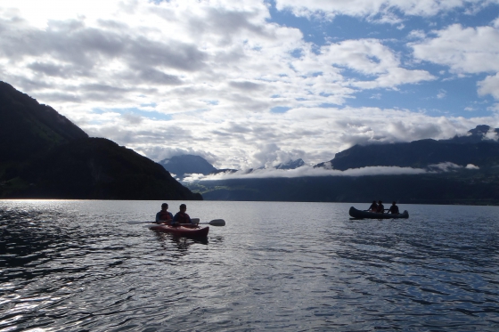 Geführte Kanutour - auf dem Vierwaldstättersee 4  Geführte Kanutour - auf dem Vierwaldstättersee 4
