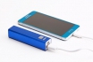 Batterie externe - avec câble USB - Bleu 