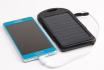 Solar Powerbank Schwarz - für Smartphone und USB-Geräte 