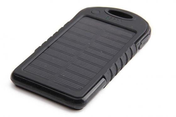 Chargeur solaire noir - Pour Smartphone et accessoires USB 1 