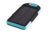 Solar Powerbank Blau - für Smartphone und USB-Geräte 