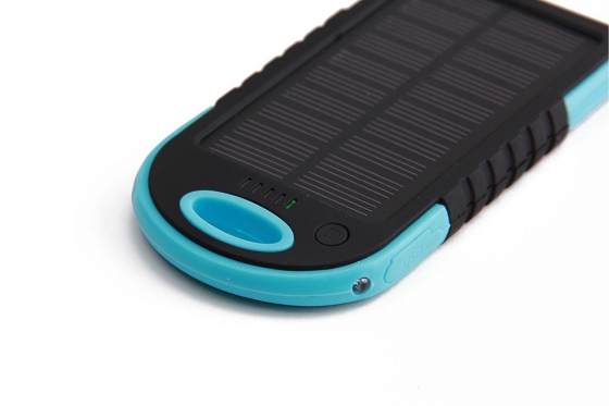 Chargeur solaire bleu - Pour Smartphone et accessoires USB 3 