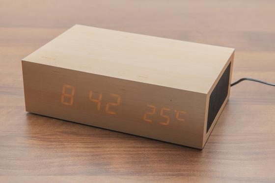 réveil LED wooden - Max bambou  