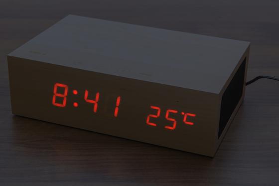 réveil LED wooden - Max bambou 2 