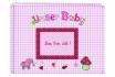 Grosses Stoff Fotobuch - Unser Baby, rosa 