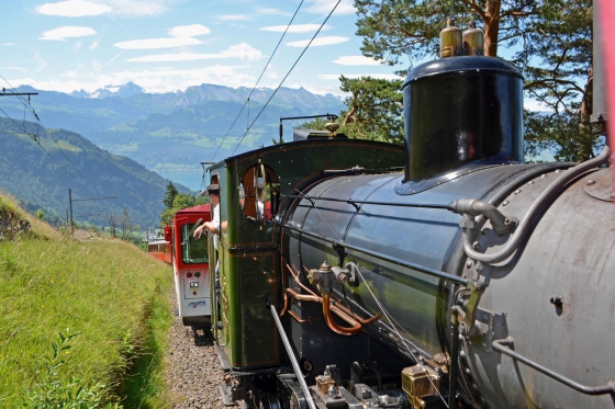 Voyage en train à vapeur sur le Rigi - sur la reine des montagnes (sans abonnements CFF)  