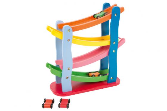 Bunte Rennbahn - mit 4 Autos 1 