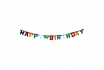 Guirlande Happy Birthday - Avec lettres colorées 