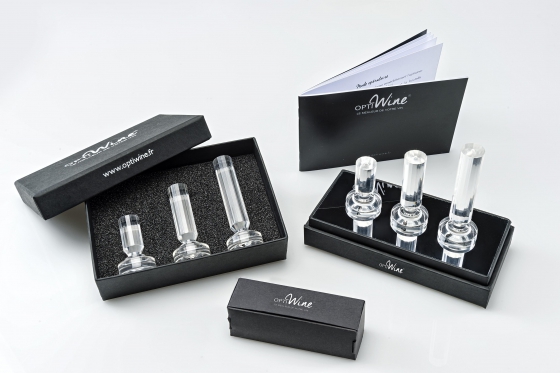 Coffret Optiwine Luxe - Nano-aération du vin 2 