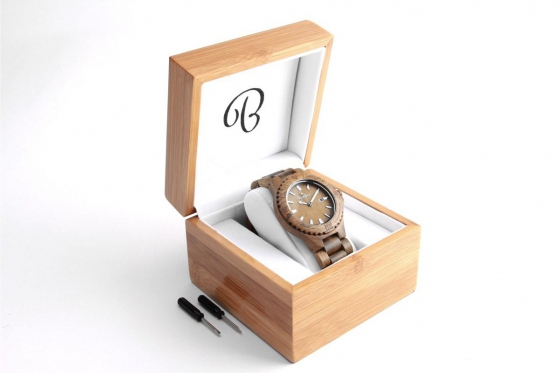 Bambuu Holzuhr - Wood Classic 1 
