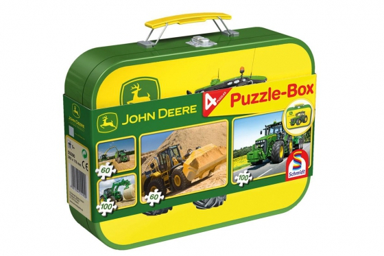 Boite Puzzle John Deere - Valise en métal  