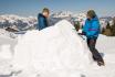 Iglu Übernachtung - im selbst gebauten Iglu 6