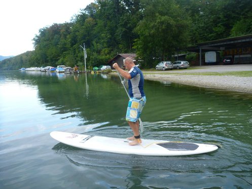 Stand Up Paddle Surfing - 2h-Grundkurs auf dem Rheinstausee 2 