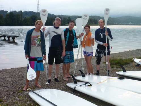 Stand Up Paddle Surfing - 2h-Grundkurs auf dem Rheinstausee 4 