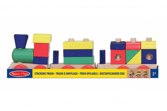 Bestapelbarer Zug - 15 bunte Teile 3 