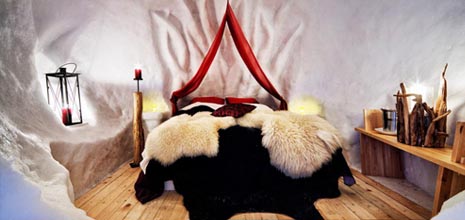 Romantische Iglu-Übernachtung