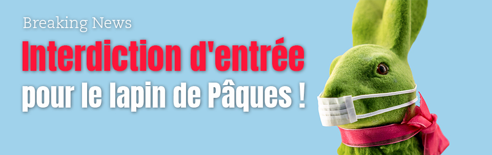 Lapin de Pâques interdit d'entrer dans le Pays