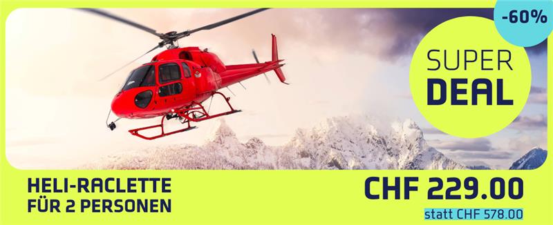 Super Deal Heli-Raclette für 2