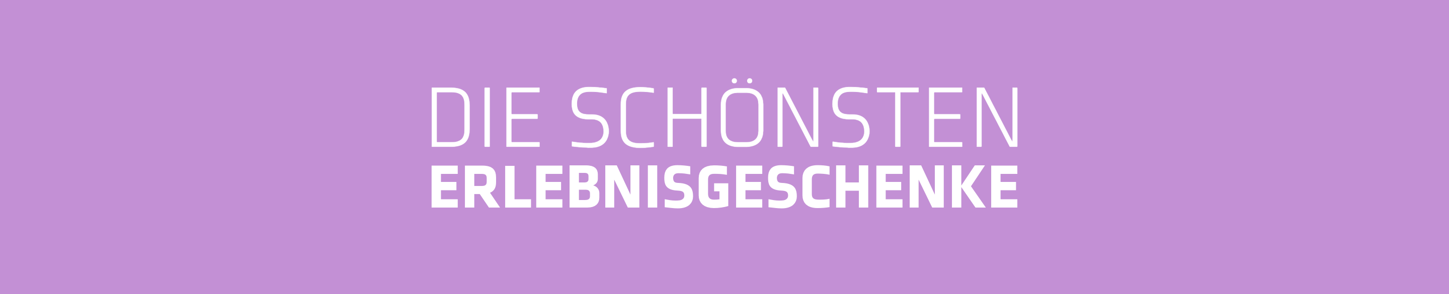 Die besten Erlebnisgeschenke