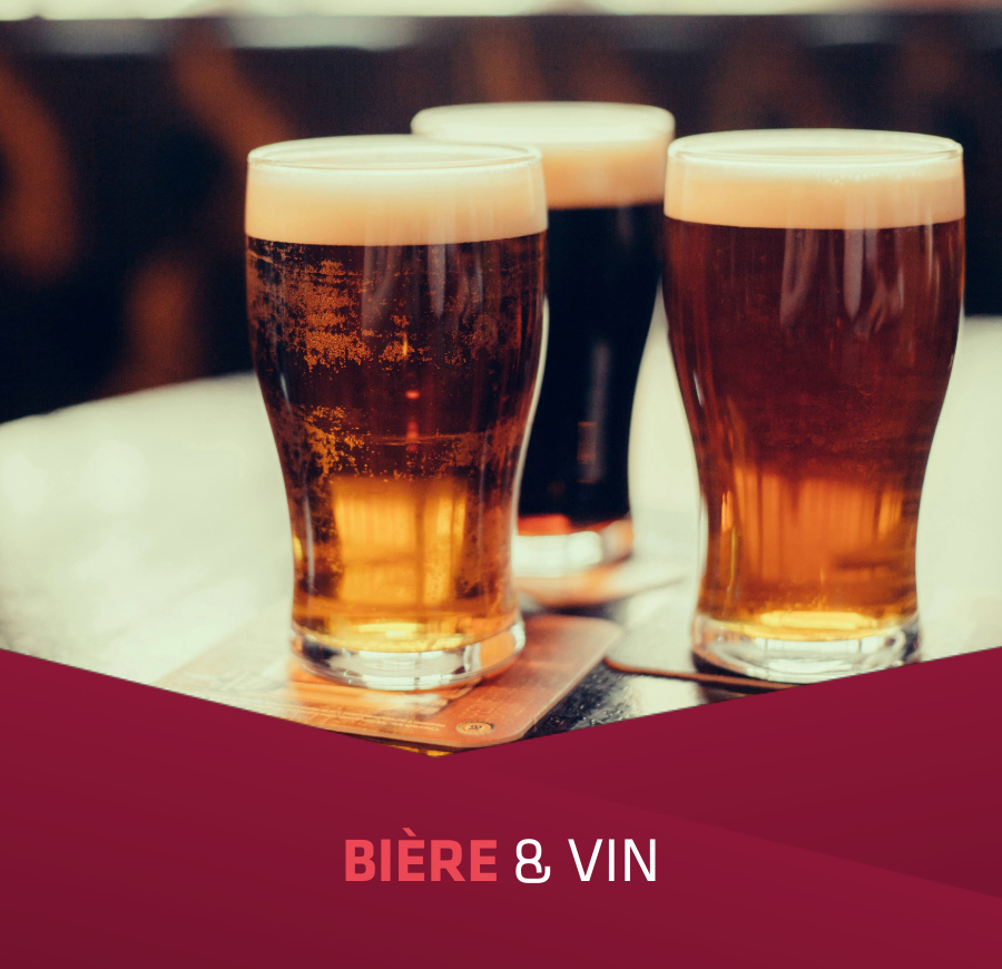 Bière et vin
