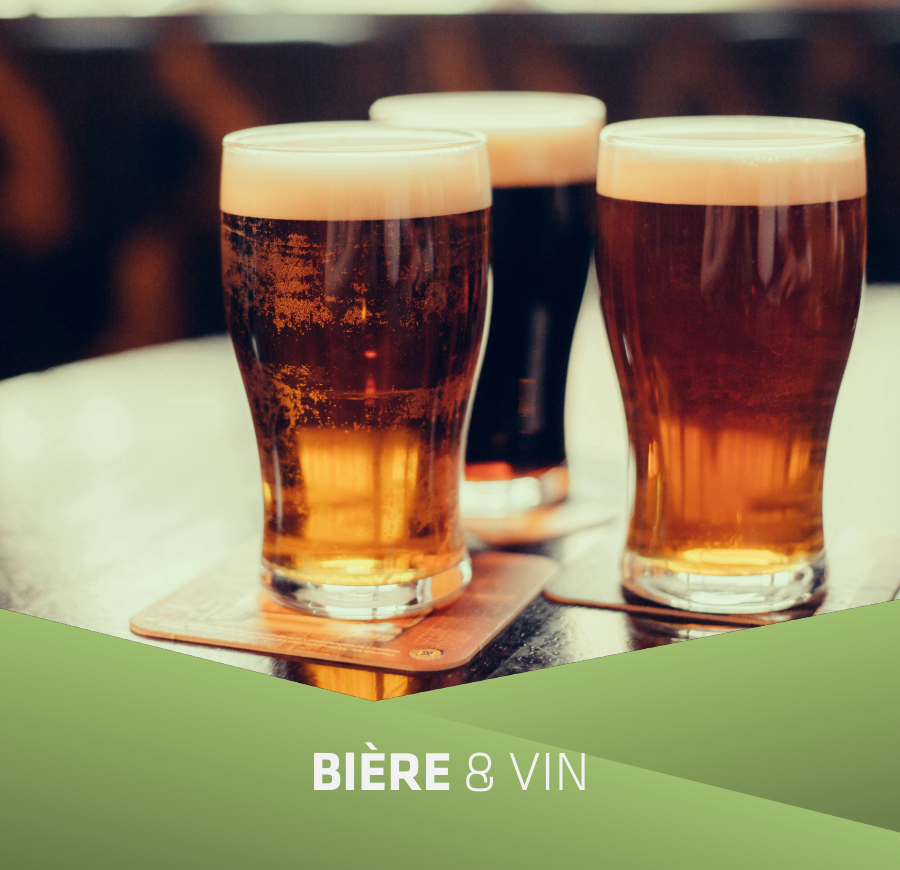 Bière et vin