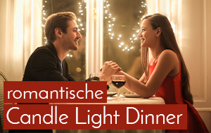 Romantische Candle Light Dinner
