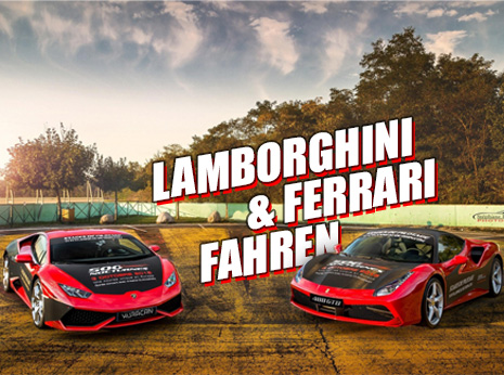 Ferrari und Lamborghini fahren