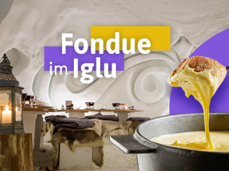 Fondue im Iglu