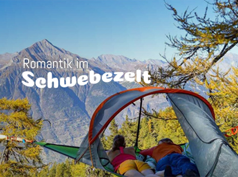 Romantik im Schwebezelt