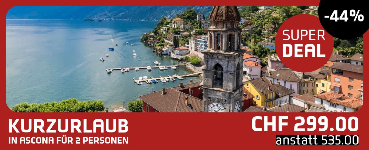 44% Rabatt auf Geschenkgutschein Tessinferien
