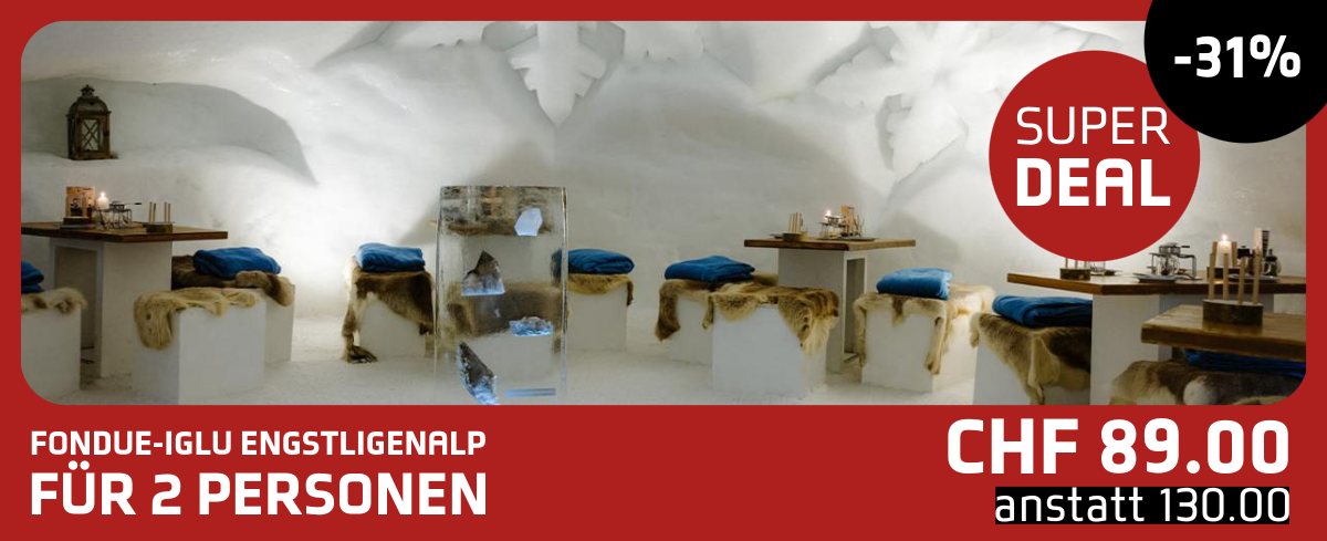 Super Deal Fondue im Iglu Black Friday