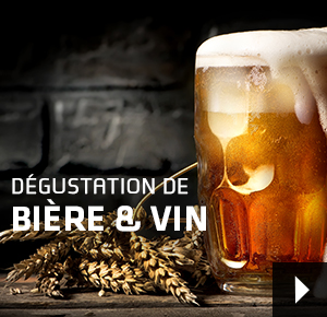 Dégustation de bière et vin