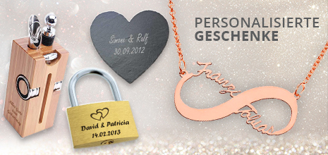 Personalisierte Geschenke mit Namensgravur