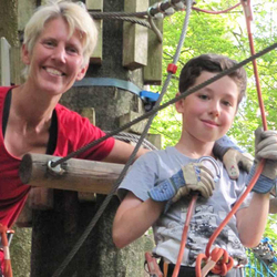 Seilpark Abenteuer in Zürich, Action zu zweit mit Helmkamera