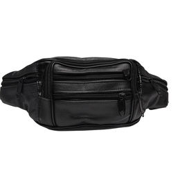 Leder Bauchtasche, mit vielen Fächern