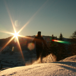 Schneeschuhwanderung, bei Mondschein mit Fondueplausch für 2 Personen