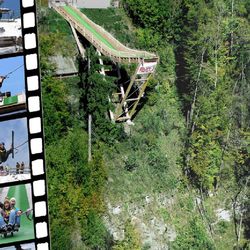 Sauter d'un tremplin, à deux 