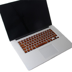 MacBook Tastatur Skin, Walnussholz