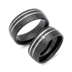 Eheringe Edelstahl, mit Gravur