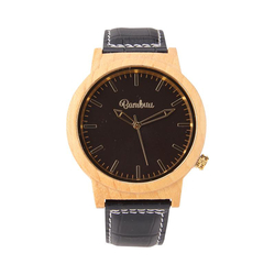 Bambuu Holzuhr, The Maple Black n White