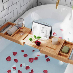 Plateau de baignoire, en bambou