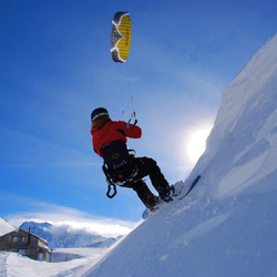 Snowkite cours de base, Simplon