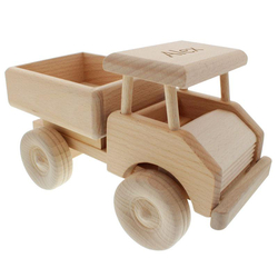 Lastwagen aus Holz, personalisierbar