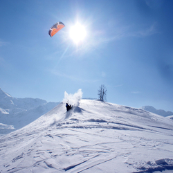 Snowkite Privatkurs, Simplon